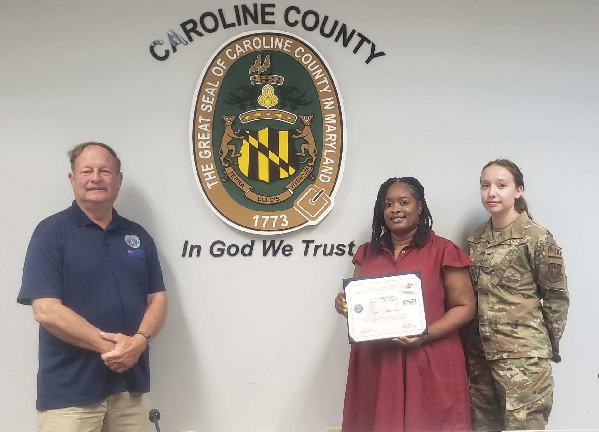 WIC Program Director Joyneka Moals Honored with Patriot Award