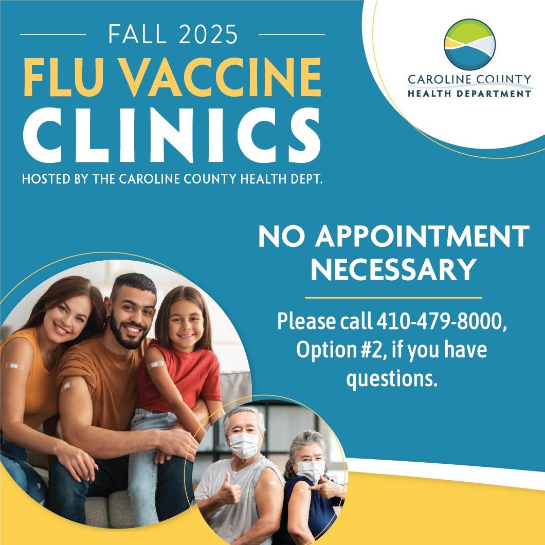The Caroline County Health Department Announces Fall Flu Vaccine Clinic Schedule