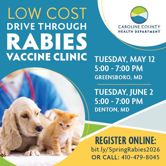 Spring 2026 Rabies Vaccine Clinics Scheduled for May and June