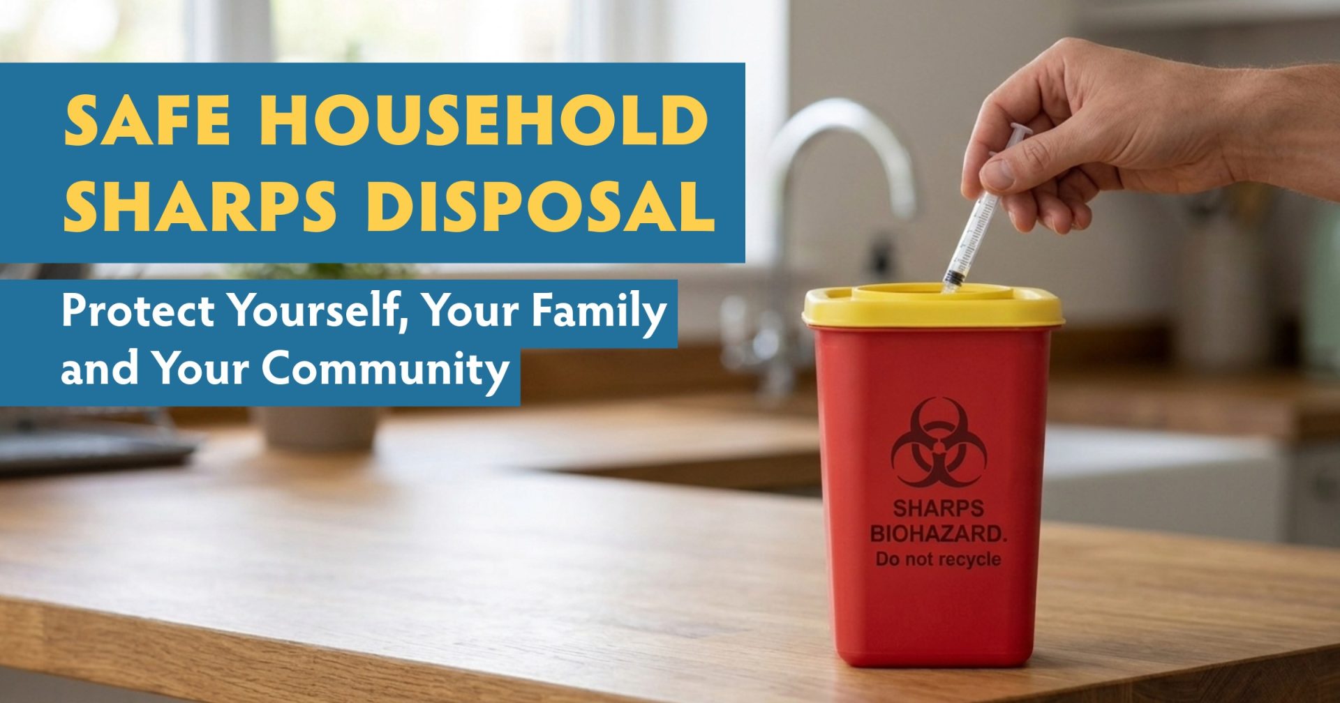 Safe Household Sharps Disposal: Protect Yourself, Your Family and Your Community